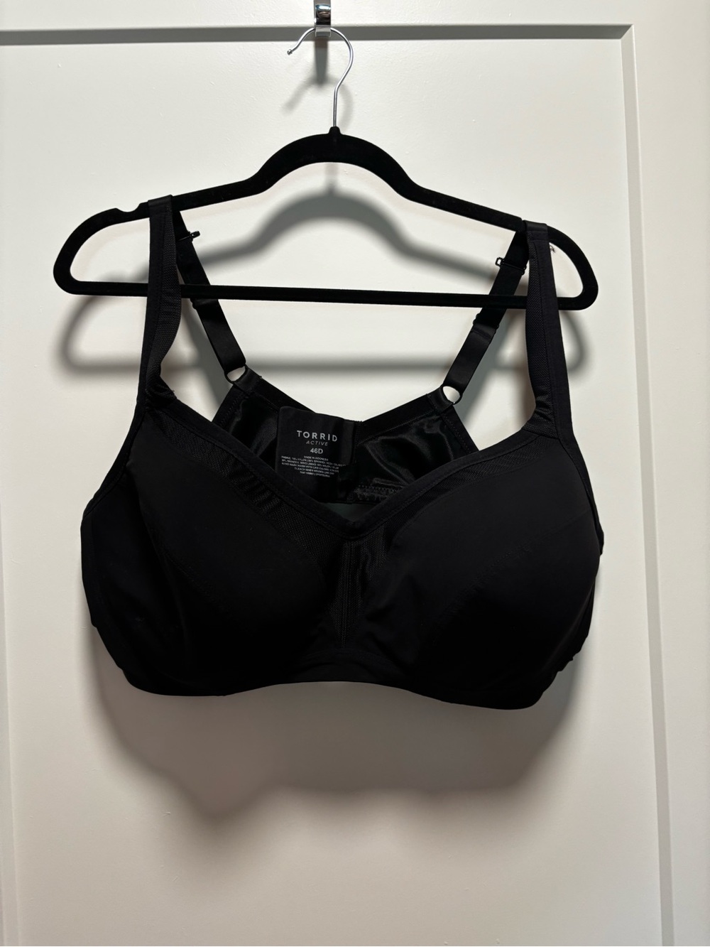 torrid Black Wireless Support Bra with Wide Straps